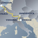 Venice Simplon-Orient-Express Route: London - Venice