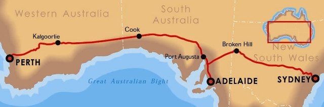 Indian-Pacific-route