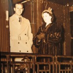 Princess Elizabeth and Prince Philip travel on the Royal Canadian Pacific rail car.