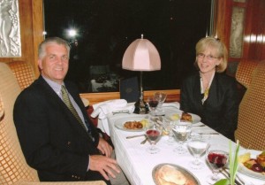 Luxury Train Club owners, Fay Lejeune and Simon Pielow, of the Train Chartering Company Ltd