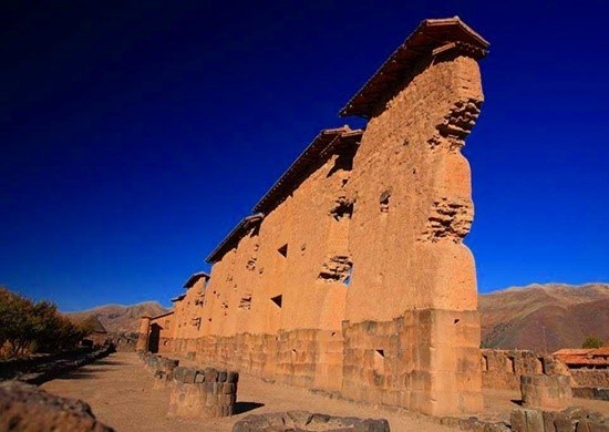 Luxury Train Peru Belmond Andean Explorer Temple of Wiracocha at Raqchi