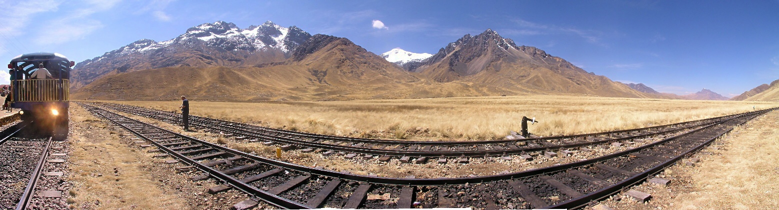 Belmond Andean Explorer Luxury Train Club panoramic view from La Raya Station