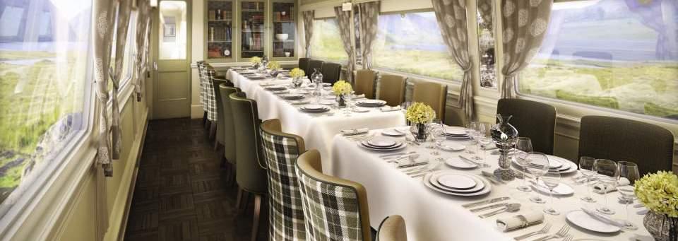 Belmond Grand Hibernian 2 night offer Luxury Train Club dining