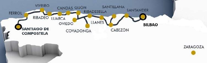 Costa Verde Express Map Luxury Train Club