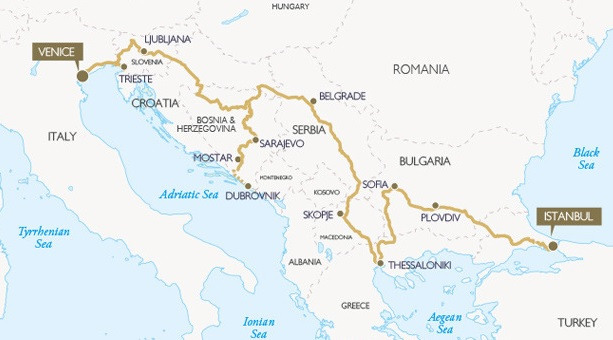Danube Express Balkan Explorer Map Luxury Train Club 