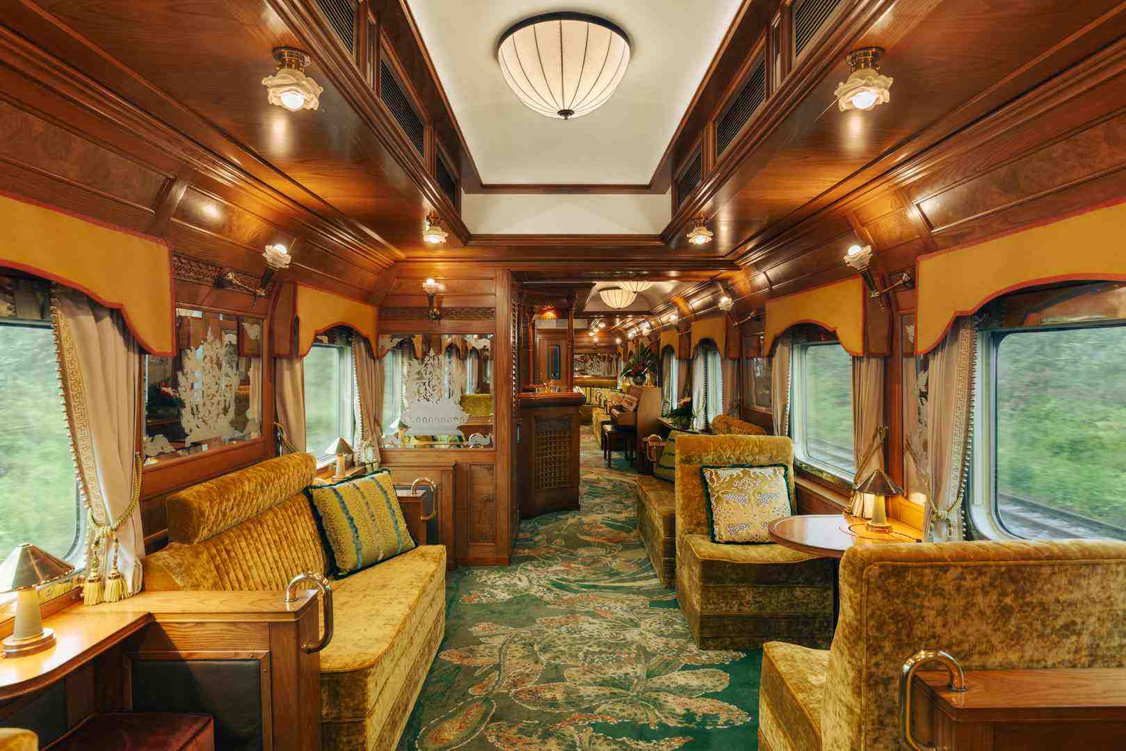 Eastern and Oriental Express Luxury Lounge Bar Car Train Club