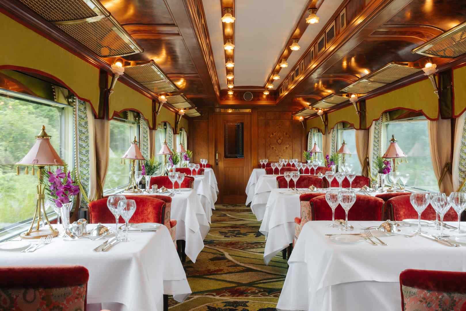 Eastern and Oriental Express Restuarant Car Luxury Train Club