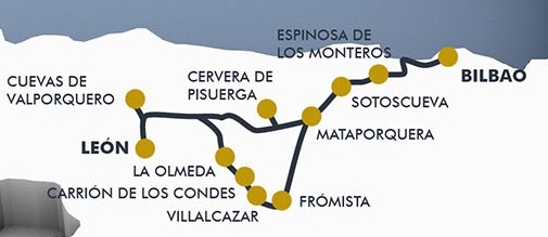 El Expreso De La Robla Map Luxury Train Club