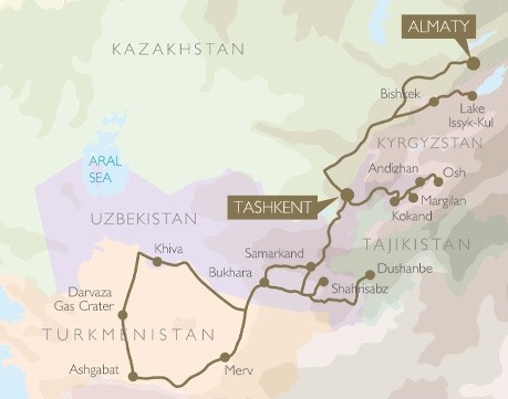 silk road map