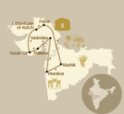 Deccan Odyssey Luxury Train Club Hidden Treasures map