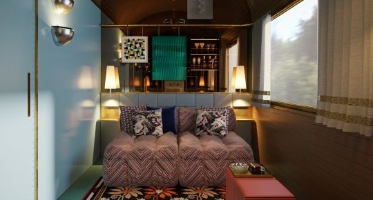 Orient Express La Dolce Vita suite by day Luxury Train Club