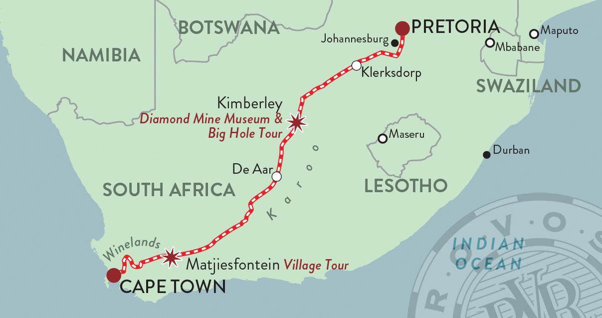 Rovos / Belmond Mount Nelson Upgrade Cape Town Route Luxury Train Club