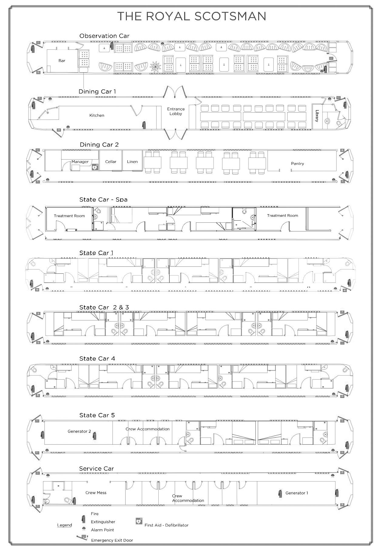Belmond Royal Scotsman Plan