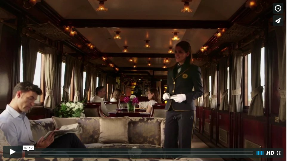 Video introducing luxury train travel