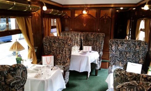 London's luxury train social distancing