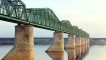 Tsars Gold Luxury Train Club Bridge over Karma River, near Perm