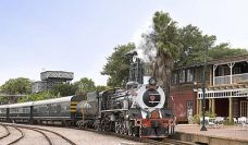 Blue Train Bentley vs Le Train Bleu Race Rovos Steam